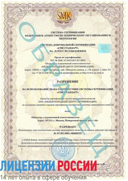 Образец разрешение Красный Сулин Сертификат ISO/TS 16949
